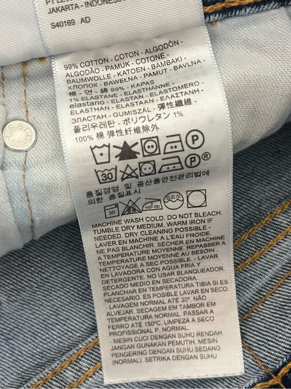 Levi's Mens Straight Leg Jeans Light Blue Wash Size 36 x 32 Cotton Denim Classic - Picture 2 of 6